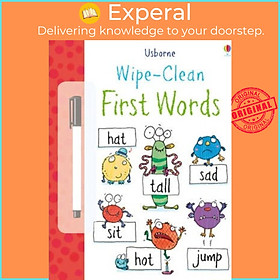 Sách - Wipe Clean : First Words by Jessica Greenwell (UK edition, paperback)