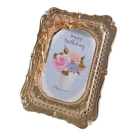 Modern Photo Frame Picture Display Holder Ornate Ornament Tabletop for Living Room Bedroom Home Wedding Decor