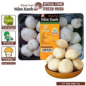 Nấm Mỡ Trắng Tươi 200gr 600gr 1kg - Nông Trại Nấm Xanh