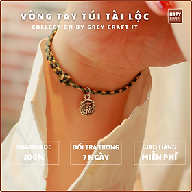 Vòng tay Ngũ Sắc Tây Tạng Charm Bạc Thái Túi Tài Lộc | Handmade 100% | Miễn phí ship sửa đổi trả