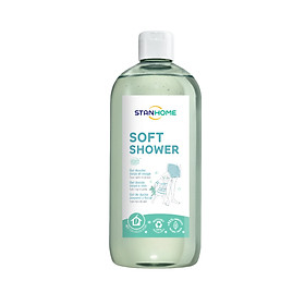 Sữa tắm, rửa mặt không xà phòng cho mọi loại da, da nhạy cảm viêm da cơ địa chàm vảy nến Stanhome Soft Shower Gel 740ML