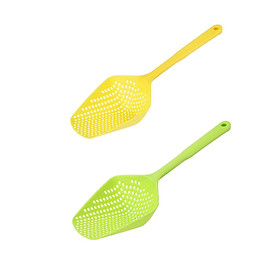 Scoop Colander Strainer Spoon Kitchen Food Drain Shovel Strainers 2-piece