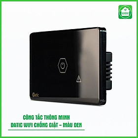 Công tắc cảm ứng Hunonic Datic 1 Nút Công Suất Lớn kết nối Wifi điều khiển bình nóng lạnh, điều hoà