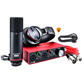 Focusrite Scarlett 2i2 Studio Gen 3 Sound Card Âm Thanh Hàng Chính Hãng - Focus USB Audio Interface SoundCard (3rd Gen3) - Kèm Móng Gẩy DreamMaker
