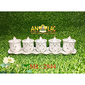 Mua Bộ Sứ Thờ Cúng Bạch Ngọc Màu Trắng SUO