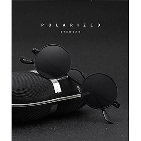 Kính râm Mắt tròn đen cao cấp