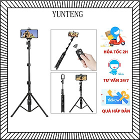 Tripod/ Gậy chụp ảnh Yunteng 1388/1388L gắn được điên thoại, máy ảnh kèm remote từ xa - Hàng chính hãng