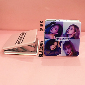 Gương mini hai mặt Black Pink 
