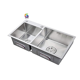 Mua CHẬU RỬA BÁT  CHÉN INOX 2 HỐ CÂN GRBC8245L