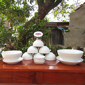 Bộ Chén Đĩa Gốm Sứ Cao Cấp Bát Tràng Thương Hiệu TOKDODO Nhiều Kiểu Dáng