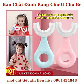 Bàn Chải Đánh Răng Chữ U Thông Minh Chất Liệu Silicon Cho Bé Từ 2 - 6 Tuổi