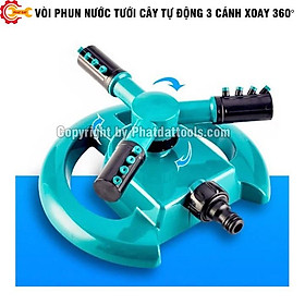 Vòi Phun Nước Tưới Cây Tự Động 3 Cánh (Đế Tròn)