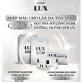 Combo Lux Trắng Da soHERBs Body Lux + Ủ Trắng Lux