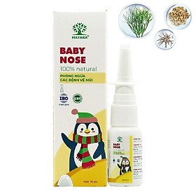 Lọ xịt mũi kháng khuẩn cho trẻ em MATARA BABY NOSE - Phòng ngừa viêm xoang, các triệu trứng liên quan đến đường hô hấp