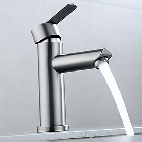 Mua Vòi lavabo nóng lạnh màu trắng bóng có đủ cho lavabo dương bàn và lavabo âm bàn