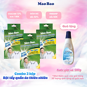 Combo 03 hộp Bột Tẩy Quần Áo Thiên Nhiên Baking Soda (12g x 5 gói)