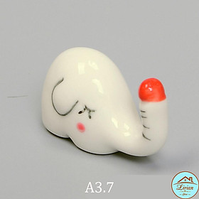 Gác đũa bàn ăn bằng sứ hình chú voi xinh- vịt con- gấu trúc xinh xắn – phụ kiện bàn ăn 