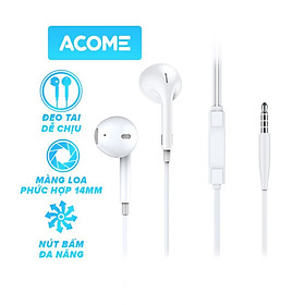 Mua  Gift  Tai Nghe Nhét Tai ACOME AW01 Âm Thanh HD Tích Hợp Mic Đàm Thoại Và Điều Chỉnh Âm Lượng (Hàng chính hãng)