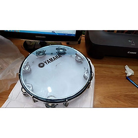 Mua Trống gõ bo lục lạc lắc tay Yamaha - Tamburin inox- trống chơi nhạc chế gõ bo