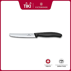 Dụng cụ bếp hiệu Victorinox 6.7803 cán đen, lưỡi dài 11cm (black, straight blade, round tip)