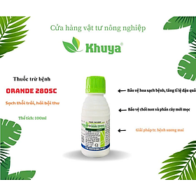 Mua Thuốc trừ bệnh Orande 280SC 100ml Dặc trị Sương mai