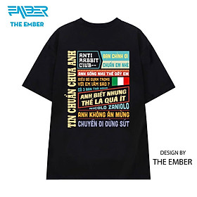 Áo thun Từ Điển Comment Thỏ Ngọc 100% cotton dáng oversize - The Ember