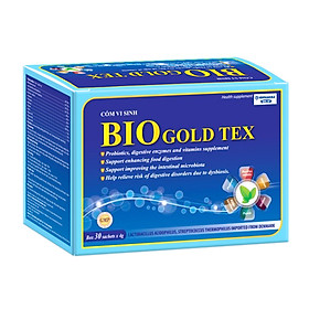 Cốm vi sinh Bio Gold Tex giúp bé ăn ngon, giảm rối loạn tiêu hóa, táo bón