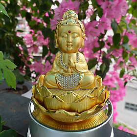 Tượng Phật bà Quan Âm trang trí xe hơi để bàn - T048