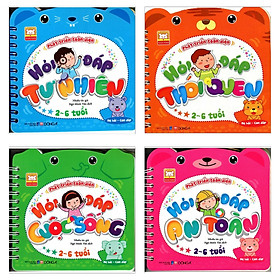 Combo Phát Triển Toàn Diện 2-6 Tuổi : Hỏi Đáp Tự Nhiên + Hỏi Đáp Tự Nhiên + Hỏi Đáp Thói Quen + Hỏi Đáp Cuộc Sống + Hỏi Đáp An Toàn