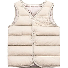 Kids Vest Children Solid Print Jacket Winter Baby Boys Girls Warm Outerwear Coats Children Outfits
