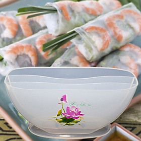 Mua Khay nhúng  tô nhúng bánh tráng 3 ngăn xinh xắn nhỏ gọn phục vụ các món gỏi cuốn thịt luộc dùng vừa sang trọng  sạch sẽ