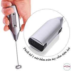 Mua Máy Đánh Tạo Bọt Cà Phê Mini Cầm Tay Tiện Lợi màu bạc – Làm Café bọt biển - br00325