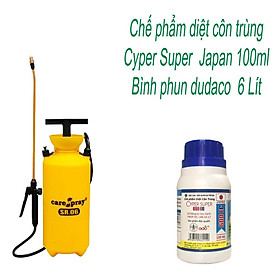 Chế Phẩm Diệt Côn Trùng Cyper Super (100ml) và Bình Phun SR.06