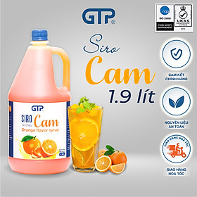 Siro cam GTP (1.9L/chai) - Chuyên dùng pha chế: Trà sữa, Trà trái cây, Cocktail, Mocktail