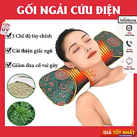 Mua Gối Ngải Cứu Cổ Vai Gáy Cắm Điện Sưởi Ấm Giúp Giảm Đau Vai Gáy Cổ  Gối Kê Cổ Thảo Dược Hương Thơm Giao Màu Ngẫu Nhiên