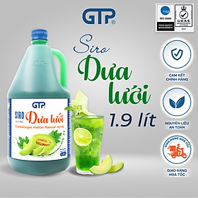 Siro dưa lưới GTP (1.9L/chai) - Chuyên dùng với nhiều đồ uống: Trà sữa, Trà trái cây, Cocktail, Mocktail… 