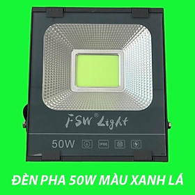 Mua Đèn pha led ánh sáng xanh lá công suất 50W vỏ nhôm đúc dày cao cấp chuyên công trình ngoài trời chống nước ip66