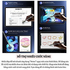 Mua Bút cảm ứng lộ cơ cảm biến nghiêng chống tì tay sạc nam châm WIWU Stylus W PRO cho iPad Pro Air Mini đời 2018 trở lên Gen 7 8 9 10 10.9 11 12.9 13 Mini 6 M1 M2 M3 M4 - Hàng nhập khẩu