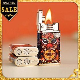 Mua Vỏ Hột Quẹt Bật Lửa Xăng Đá Chief CF218H Thiết Kế Đẹp Độc Lạ Nhiều Họa Tiết Mới - Dùng Xăng Bấc Đá Cao Cấp