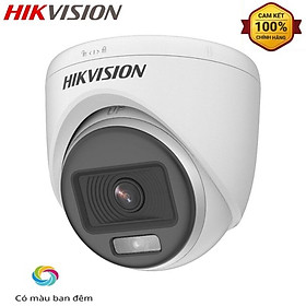 Mua Camera analog bán cầu hikvision DS-2CE70DF0T-MF  DS-2CE72DF0T-F 2Mp có màu ban đêm  tầm nhìn hồng ngoại 20~40m  FullHD - Hàng Chính Hãng