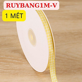 Ruy Băng Caro Phụ Kiện Trang Trí Hộp Quà Bánh Phụ Kiện Tóc May Mặc Handmade RỘNG 1 CM CUỘN 1 MÉT – RUYBANG1M