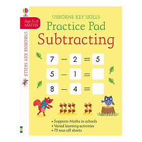 Sách tiếng Anh - Usborne Key Skills Practice Pad Subtracting 5-6