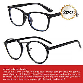 2pack Glasses in TR90 Frame with Anti Radiation for Men/blue light/computer eyewear/replaceable optical lens