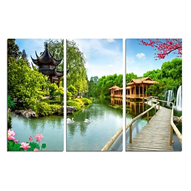Tranh Treo Tường Hiện Đại Phòng Khách - Sơn Thủy T3M---10334