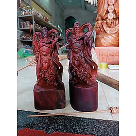 Mua TƯỢNG QUAN CÔNG BẰNG GỖ TRẮC KT CAO 30×9×10CM