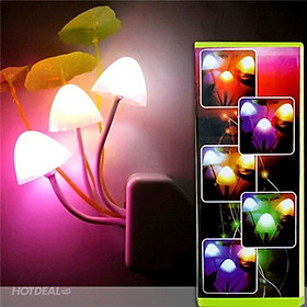 Mua Đèn Led ngủ cảm ứng ánh sáng hình cây nấm loại tốt