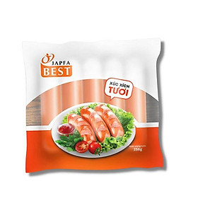 Xúc xích tươi Japfa Best 250g từ thịt sạch 3F, chắc giòn vừa miệng, an toàn cho sức khỏe