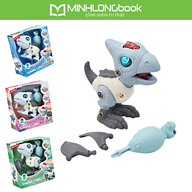 Đồ Chơi DUKA: Bé Tự Lắp Ráp - Khủng Long Thằn Lằn Bay/Khủng Long Bọc Giáp/Khủng Long Vây Kiếm