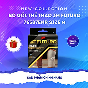 Bó gối thể thao cao cấp 3M Futuro 76587ENR màu xám, size M, thương hiệu Mỹ