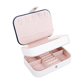 Portable Jewelry Box Chic Removable Dividers for Rings Watches Bracelets